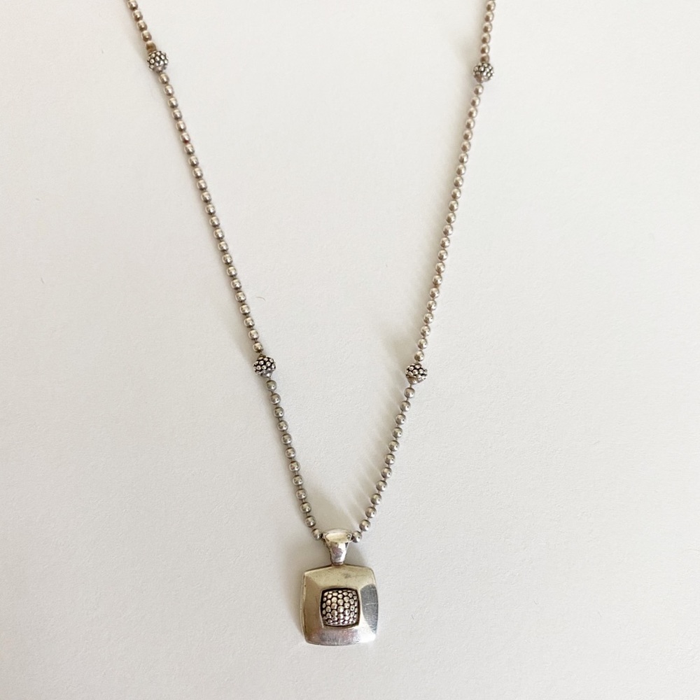 Lagos silver necklace